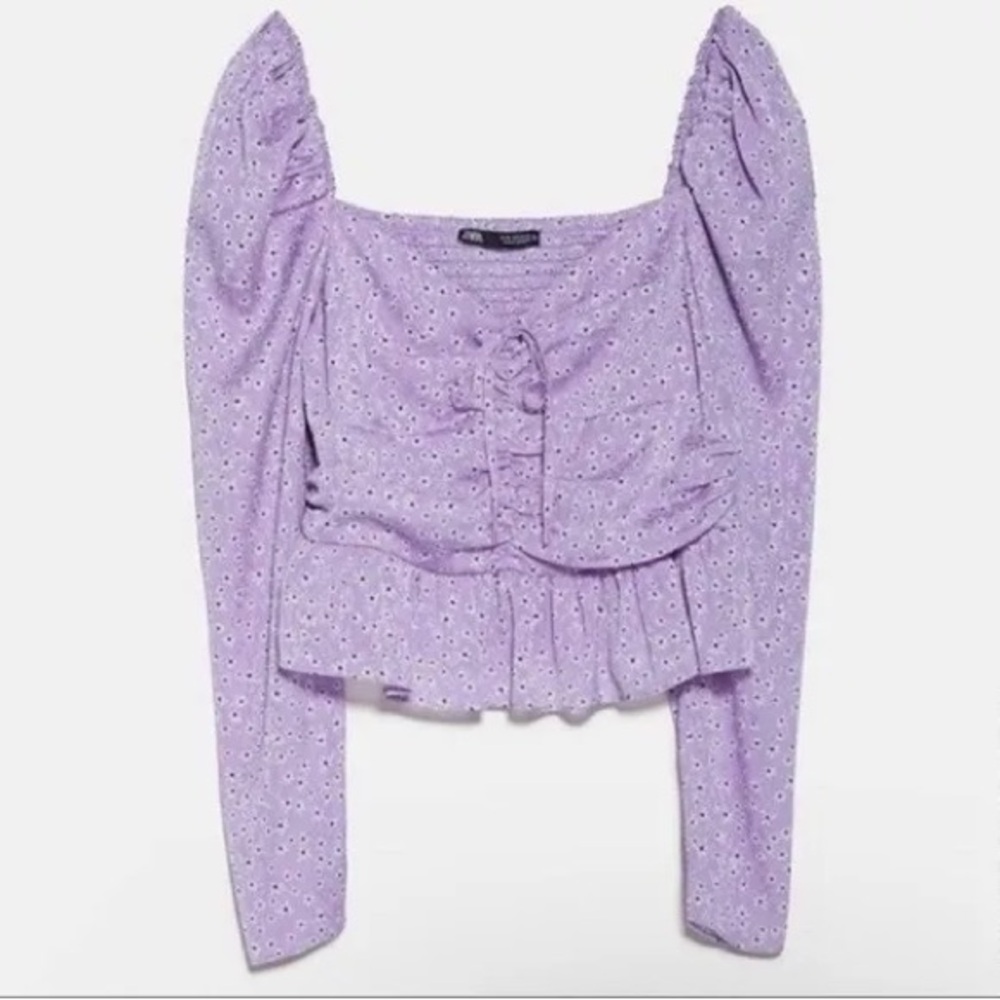 Zara purple top